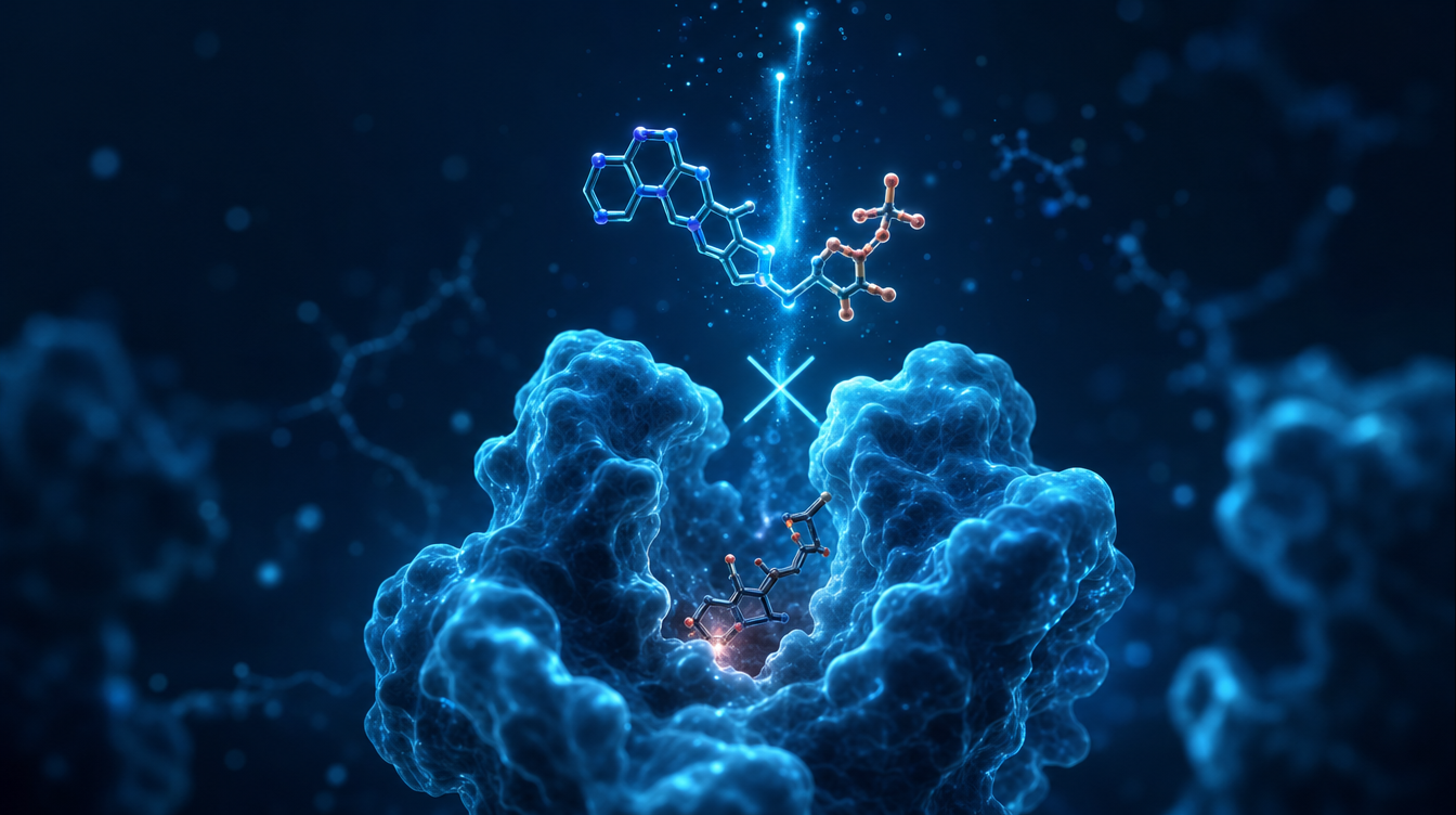 Cyan visualisation of NAD+ and enzyme inhibition — 5-Amino-1MQ research