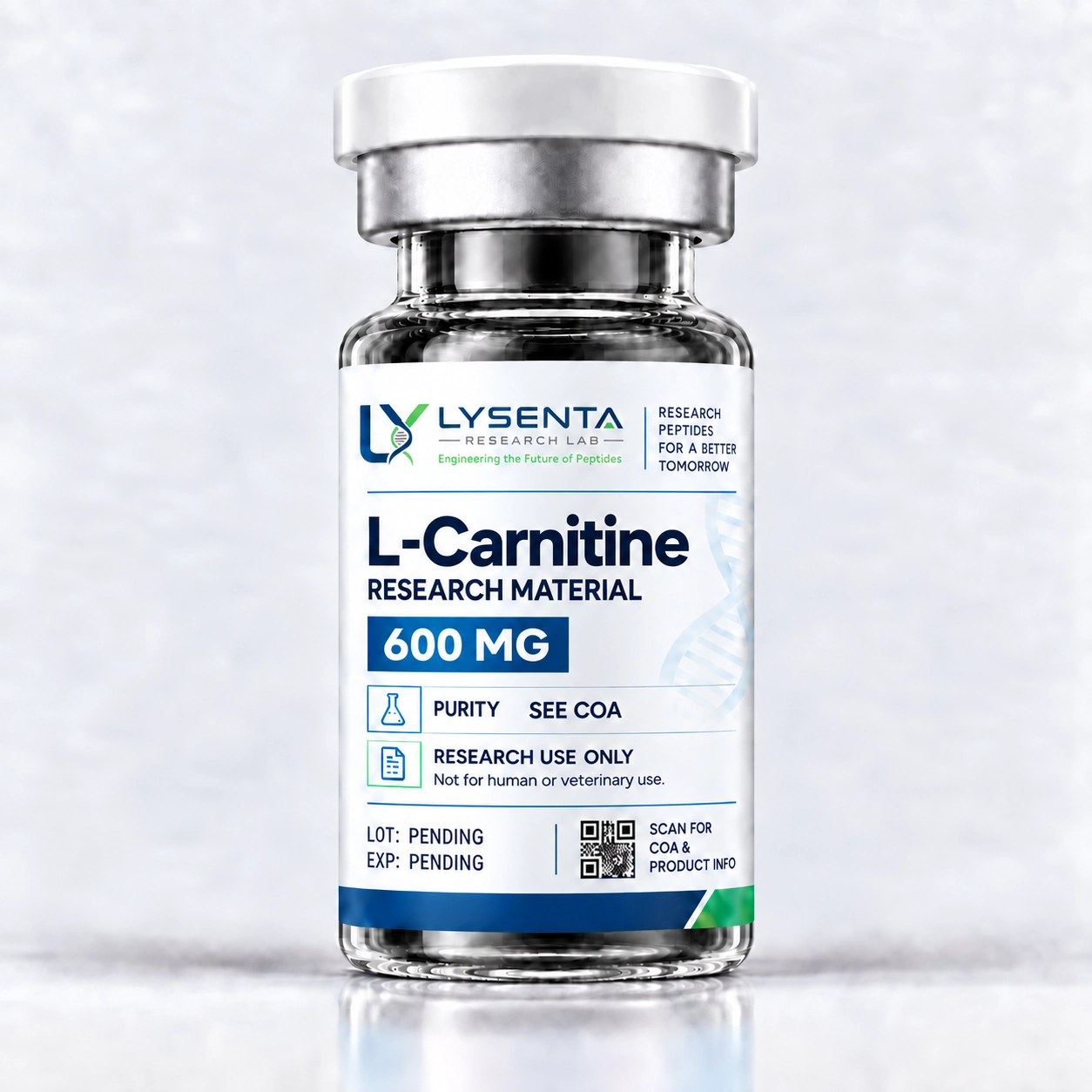 L-Carnitine 600 mg/ml metabolic research compound vial — LYSENTA