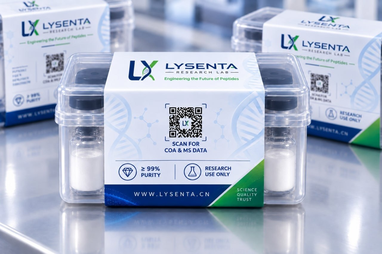 LYSENTA research product packaging