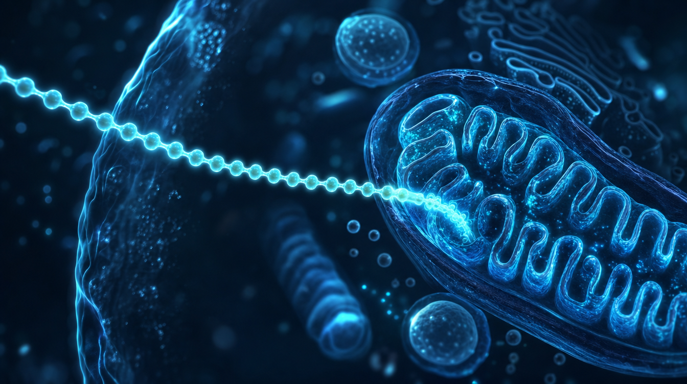 Visualisation of a fatty acid being transported to a mitochondrion — L-carnitine metabolic study