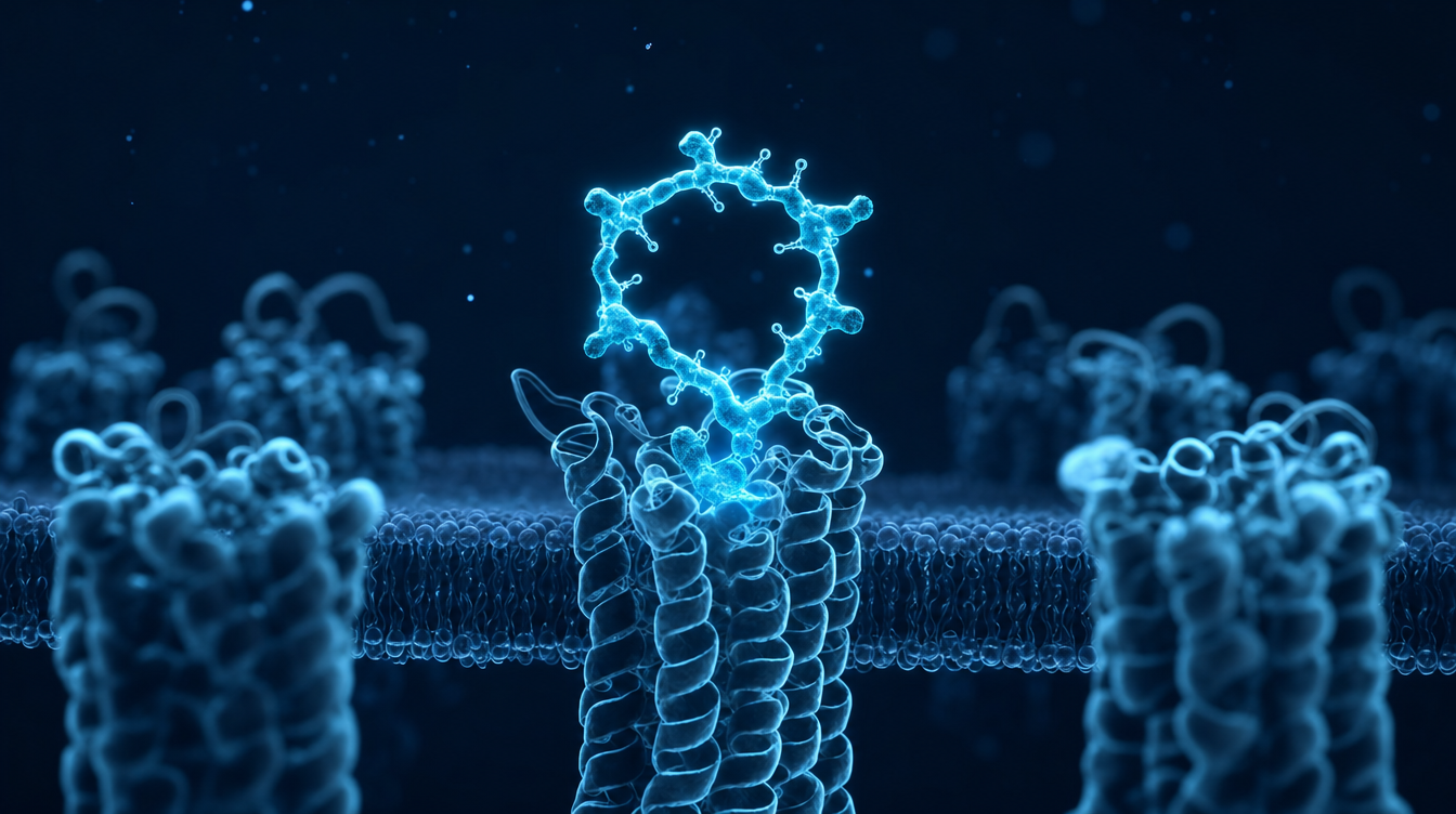 Visualisation of a cyclic peptide that binds to melanocortin receptors — Melanotan II research