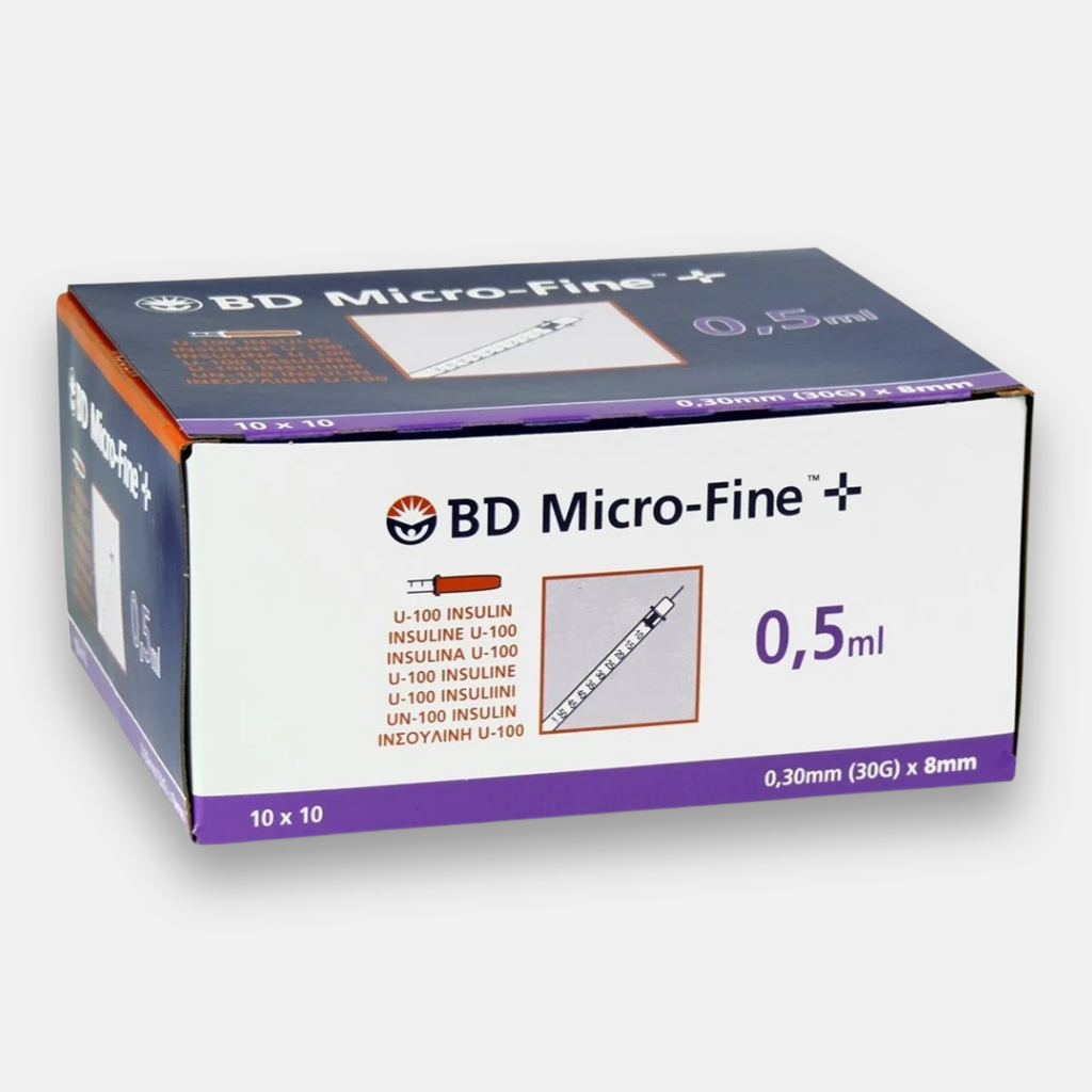 Insulin syringes, 0.5 ml (BD Micro-Fine)